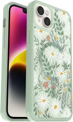 Vista 19 de OtterBox iPhone 14 Plus Serie Symmetry+ - Funda, color negro, ultra elegante, se acopla a MagSafe, bordes elevados para proteger la cámara