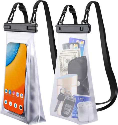 Vista 8 de Bolsa impermeable flotante para teléfono de gran capacidad, funda impermeable para iPhone 15 14 Pro Max 13 12 11 X XR 8 Plus Samsung hasta 6.9