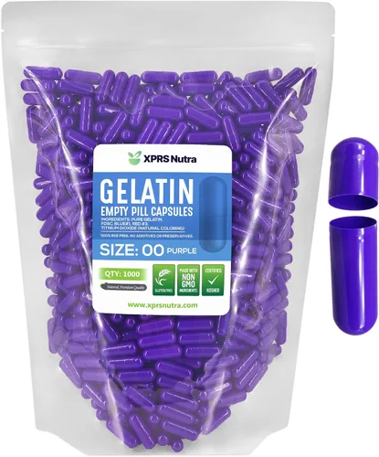 Vista 29 de XPRS Nutra Cápsulas vacías tamaño 00 – 100 cápsulas vacías de gelatina – Pastillas de relleno de cápsulas de bricolaje – Cápsulas de gel rellenables