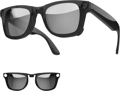 Vista 9 de Polarized Clip-on for Ray-Ban Meta Wayfarer Gen 2/1 Standard 50-22 (Silver)