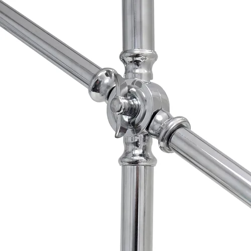 Vista 7 de Elegant Designs LD1030-CHR - Lámpara de mesa moderna con brazo inclinable industrial de 28 pulgadas, cromada