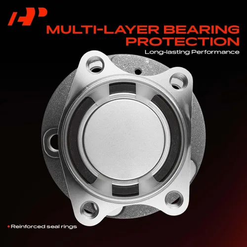 Vista 5 de A-Premium Cojinete de rueda trasera y conjunto de cubo compatible con Volvo Para XC90 2003-2014, FWD solamente, acero de alto carbono, anillo