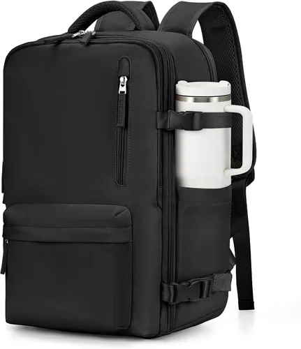 Vista 39 de VGCUB Mochila grande de viaje para trabajo, negocios, mochila para computadora portátil aprobada para vuelo, para mujeres y hombres, mochila
