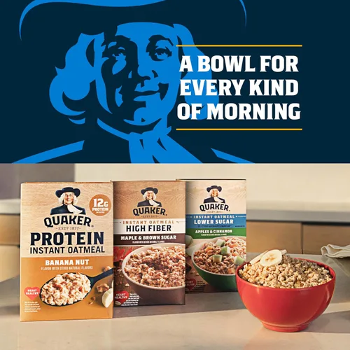 Vista 6 de Avena instantánea Quaker, paquete variado de 2 sabores sin gluten, 32