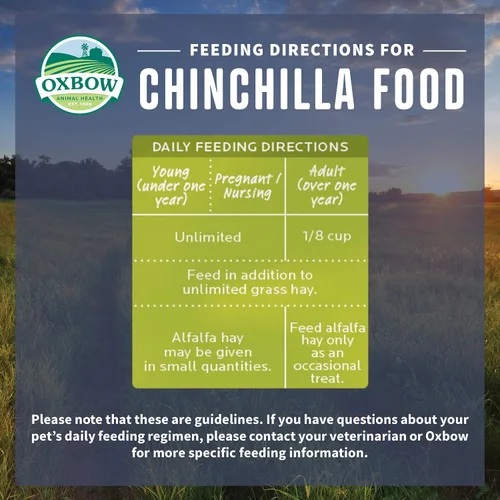 Vista 4 de Oxbow Animal Health Garden Select Chinchilla Food, receta inspirada en el jardín para chinchillas de todas las edades, sin soja o trigo, sin OMG
