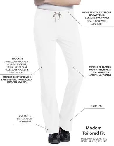 Vista 2 de Landau Urbane Performance - Pantalones deportivos elásticos de 6 piezas para mujer, 9312