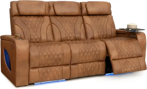 Vista 13 de Seatcraft Armada LT - Sofá de cine en casa con mesa plegable Negro