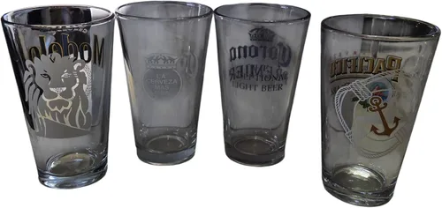 Vista 3 de Beers of Mexico - Juego de 4 vasos de pinta