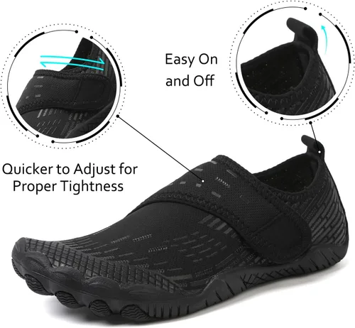 Vista 2 de Zapatos de agua para hombre y mujer, secado rápido, para natación, playa, piscina, calcetines de yoga para senderismo, caminar, buceo, surf
