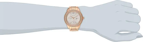 Vista 2 de Bulova 97N101 - Reloj de pulsera para mujer con cristales Swarovski y tono oro rosa