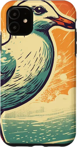Vista 8 de iPhone 16 Retro Seagull Case