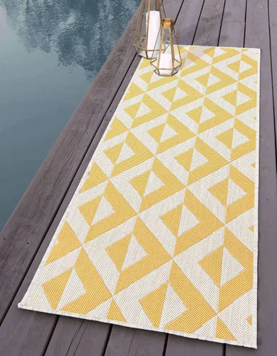 Vista 61 de Unique Loom Jill Zarin Outdoor Collection - Alfombra rectangular (2 pies 2 pulgadas x 3 pies 1 pulgadas, rectangular, beige y marrón)