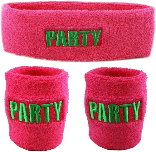 Vista 11 de Funny Guy Mugs Conjunto de bandas para el sudor unisex (3 unidades: 1 diadema y 2 muñequeras)