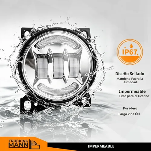 Vista 4 de FV - 2 pares de luces antiniebla LED completas compatibles con Kenworth T660 (2014-2021), Peterbilt 579 (2013-2021) 587 (2011-2016), lámparas