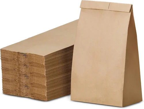 Vista 19 de Culinware Bolsas de papel kraft de 2 libras, bolsas de papel marrón duraderas para aperitivos, sándwich, pasteles, palomitas de maíz, comestibles