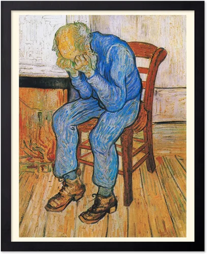 Vista 81 de Poster Master Póster clásico de Van Gogh, impresión impresionista vintage, regalo para artista, pintor, autorretrato, sombrero de paja, dibujo