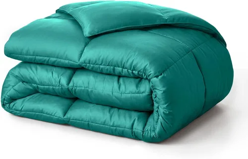 Vista 18 de Superior Edredón de microfibra cepillada sólida, ropa de cama alternativa al plumón, reversible, peso medio, esponjoso, decorativo, funda para Negro