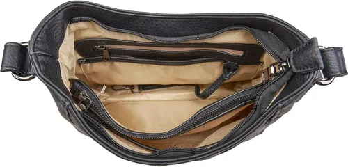 Vista 5 de Bolso cruzado oculto con cartera delgada RFID