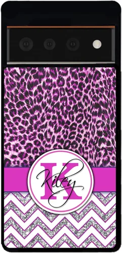 Vista 9 de Funda de goma negra personalizada con piel de leopardo rosa compatible con Google Pixel 10, 10 Pro, 10 Pro XL, 9a, 9 Pro, Pixel 9, Pixel 9 Pro XL