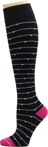 Vista 5 de Dr. Motion Calcetines de compresión para mujer, paquete de 3 unidades, gatos, puntos, perros