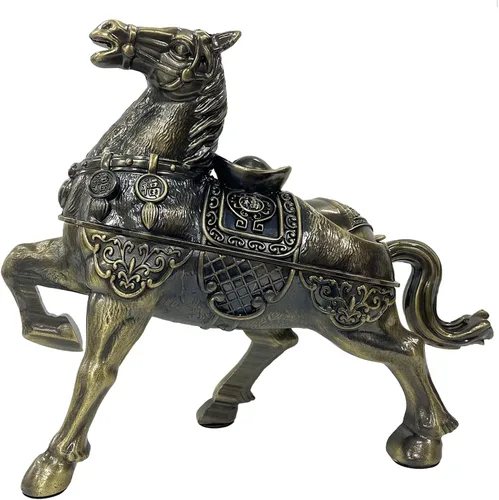 Vista 15 de Rana de dinero Feng Shui de latón de tres patas, riqueza tradicional, estatua de sapo de dinero con juego de 5 monedas de buena suerte, monedas