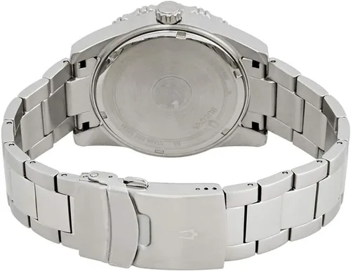 Vista 2 de Bulova Reloj analógico de cuarzo para hombre con correa de acero inoxidable 98A195, negro, pulsera, Negro -, Pulsera