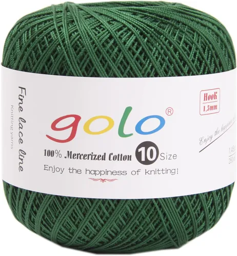 Vista 147 de Golo - 3 bolas de hilo de ganchillo tamaño 10, hilo de crochet para tejer a mano 102