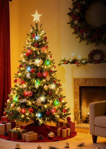 Vista 3 de Luces de Navidad multicolor de 25 pies para exteriores, cadena de luces vintage C7 con 27 bombillas incandescentes transparentes de colores, luces