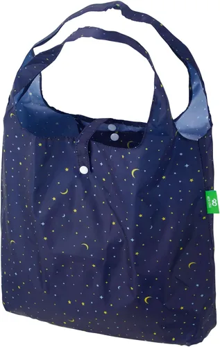 Vista 22 de ECO CHIC Bolsas plegables reutilizables para comestibles, bolsa de compras ligera, reciclada y reutilizable, bolsa plegable impermeable Gafas Gatos