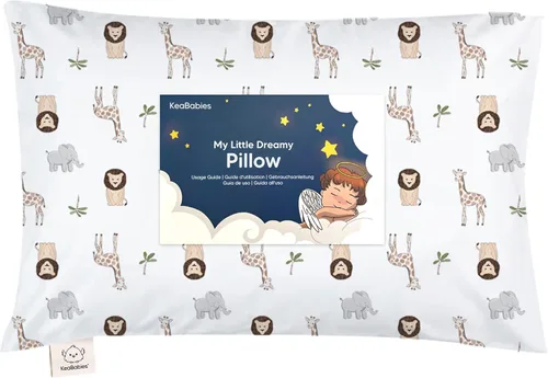 Vista 34 de Almohada para niños pequeños con funda - 13 x 18 pulgadas My Little Dreamy Almohada para niños pequeños de KeaBabies para viajar y dormir, funda
