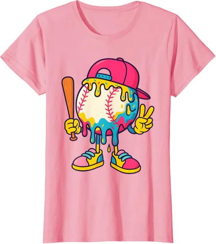 Vista 10 de Camiseta de béisbol Ice Cream Drip Youth Back To School Baseball Stuff