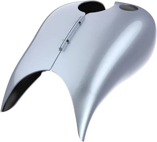 Vista 2 de Cubiertas de tanque de combustible Harley de color plateado Atlas para Harley Street Glide/Road Glide/Road King Special 2021 2022 2023