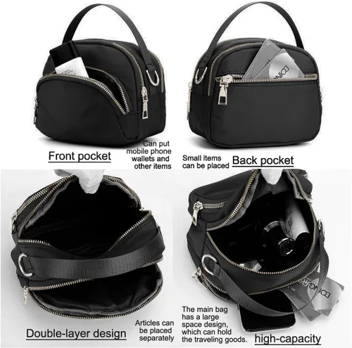 Vista 5 de Bolsos cruzados pequeños para mujer, bolsos de mano con correa ajustable para mujer, bolso de hombro para mujer