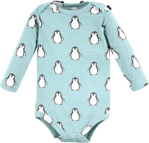 Vista 70 de Hudson Baby baby-boys Cotton Long-sleeve Bodysuits 5-pack