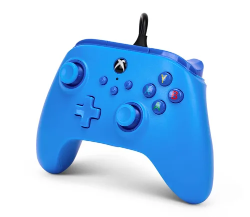 Vista 6 de PowerA Wired Controller for Xbox Series XS - Blue, gamepad, video gamegaming controller, works with Xbox One, Officially Licensed