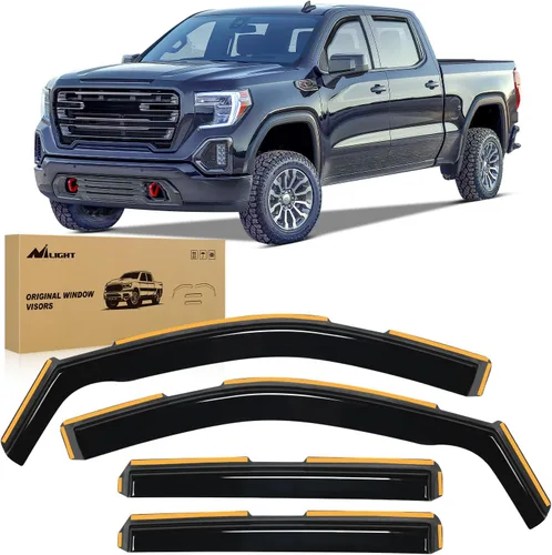 Vista 16 de Nilight Visor de Ventana Compatible con Chevy Silverado 1500/Avalanche 2007 2008 2009 2010 2011 2012 2013 GMC Sierra 1500/Silverado/Sierra