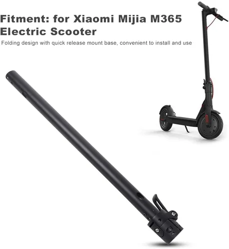 Vista 9 de VGEBY Extensor de la vespa, poste plegable de aluminio negro para la vespa eléctrica de Mijia M365