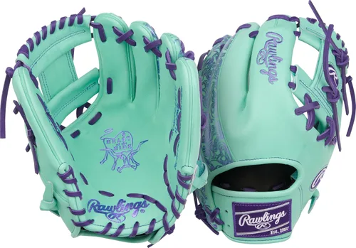 Vista 54 de Guantes de béisbol Heart of the Hide 2026 Top Grade US Steerhide Negro/Menta Pro H Web