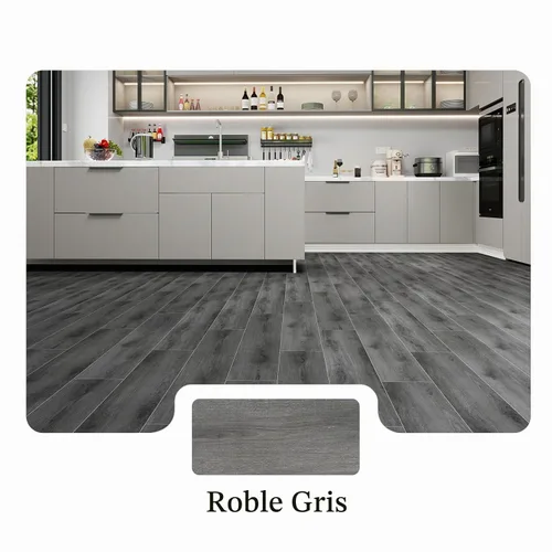 Vista 9 de MULGREAT Paquete de 6 muestras de azulejos para despegar y pegar, suelo de vinilo impermeable con aspecto de madera, tablón de lujo autoadhesivo