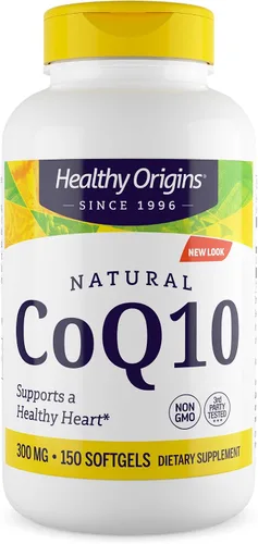 Vista 9 de Healthy Origins CoQ10 300 mg (Kaneka Q10, sin OMG, sin gluten, apoyo cardíaco, apoyo energético), 30 cápsulas blandas