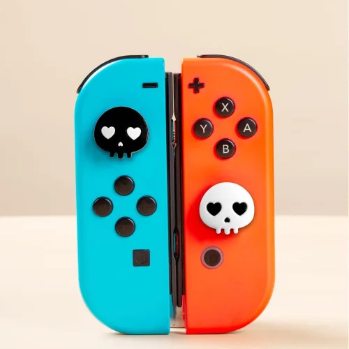 Vista 5 de PERFECTSIGHT Empuñaduras para el pulgar, bonitas tapas de Halloween para Nintendo SwitchSwitch LiteSwitch OLED, 4 piezas de cubierta de botón