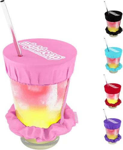 Vista 14 de Nightcap Coletero Cubrevasos - El Coletero Reutilizable para Prevención de Adulteración de Bebidas Como se Vio en Shark Tank