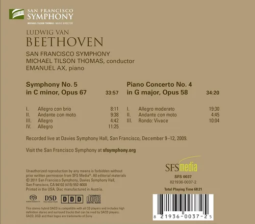 Vista 4 de Beethoven Symphony No.5, Piano Concerto No.4