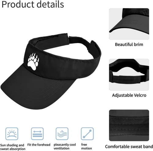 Vista 8 de devor Dad Hats The Bear's Tracks Baseball Cap for Women Funny Hat Adjustable