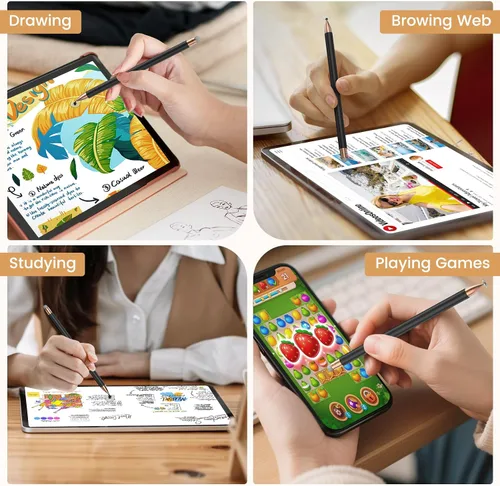 Vista 7 de Lápiz óptico (2 unidades), lápiz óptico para pantallas táctiles, lápiz digital universal de alta precisión sensibilidad, lápiz óptico para Android