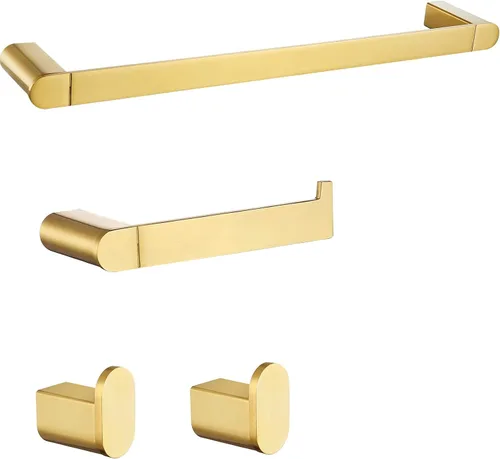 Vista 25 de RANDOM Toallero dorado cepillado de 9 pulgadas, toallero dorado para baño, toallero de cocina y paños de cocina, toallero de acero inoxidable SUS304