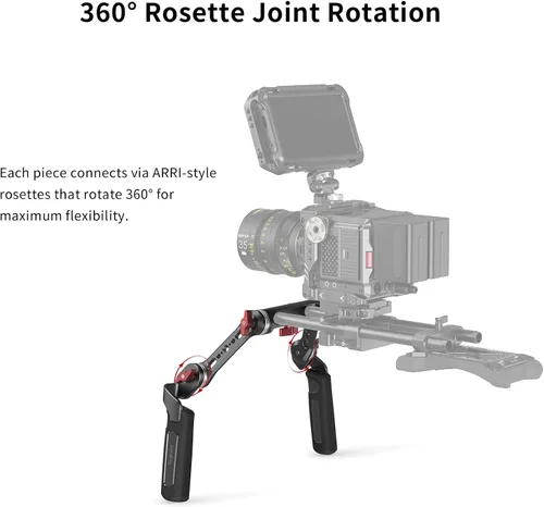 Vista 6 de SMALLRIG Kit de mango de roseta con brazo de extensión de roseta para soporte de plataforma de hombro de cámara - 2002