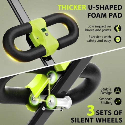 Vista 7 de Equipo de Entrenamiento Abdominal, Máquina de Abdominales para Gimnasio en Casa, Equipo de Ejercicio de Entrenador Abdominal para Ejercicio