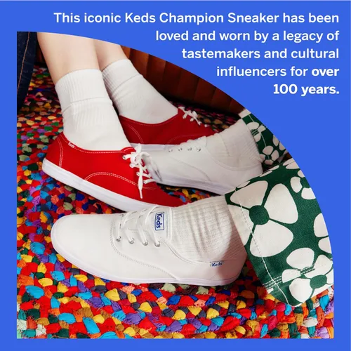 Vista 6 de Keds Champion - Tenis de lona con cordones, para mujer