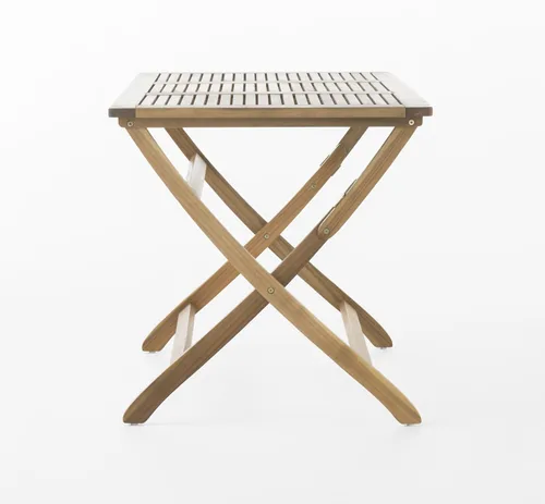 Vista 3 de Christopher Knight Home Positano - Mesa de comedor plegable de madera de acacia para exteriores, color natural